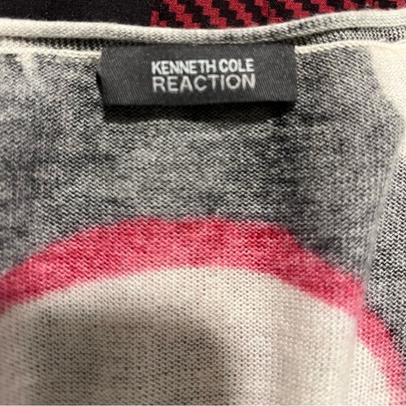 Kenneth Cole Reaction Dolman Sleeve V-Neck 1960s Retro Mini Skirt Dress - Picture 4 of 4